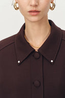 Brianna Hand Sewn Buttonholes Jacket in Merino Wool