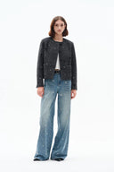 Seren Elastic Waist Wide-Leg Jeans