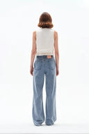 Sunny Wide Leg Jeans in Cotton Denim