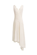 Azaria Lace Embroidery Sleeveless Dress
