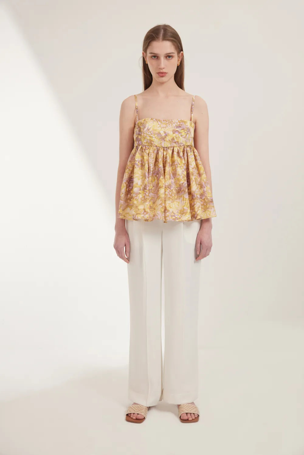 Virilis Floral Embroidered Camisole