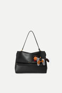 Phillipa Knit Gingham Flower Eye Pony Bag Charm