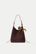 Pegasus with Flower Eye Crochet Bag Charm