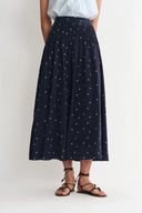 Nora Polka Dot Skirt in Linen Blend Ma3