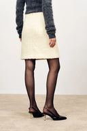 Grasse Textured Boxy Jacket and Skirt Matching Set in Boucle Wool Alpaca
