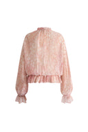 Kelena Flora Print Blouse in Crepe Georgette