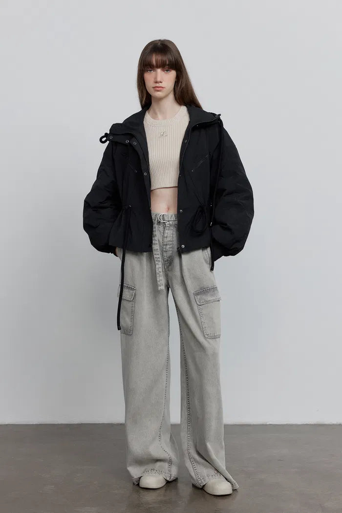 Miura 天丝阔腿牛仔裤