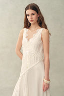 Azaria Lace Embroidery Sleeveless Dress