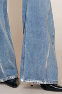 Monroe Silver Back Pocket Jeans in Cotton Denim