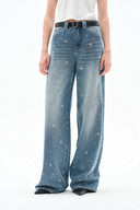 Seren Elastic Waist Wide-Leg Jeans