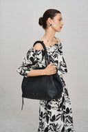 Brera Convertible Tote Bag Large in Full Grain Leather and Suede