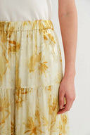 Emery Velvet Maxi Skirt in Burnout Silk Georgette