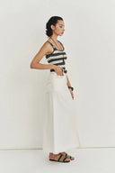 Karina Ruffle V Neck Blouse