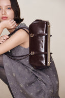 Monti Boston Bag in Oiled Waxed Top Grain Leather