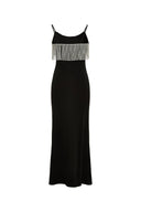 Nocturne Embellished Slip Dress in Cotton