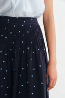 Nora Polka Dot Skirt in Linen Blend Ma3