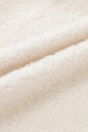 Arran Hand Braided Leather Button Short Coat in Faux Sheepskin