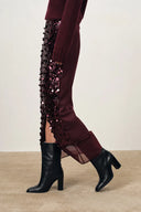 Elodie Hand-Applied Sequin Mesh Midi Skirt in Full Sequin
