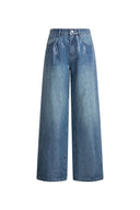 Zia Sequin Embellished Barrel Leg Jeans in Cotton Denim Matthew1